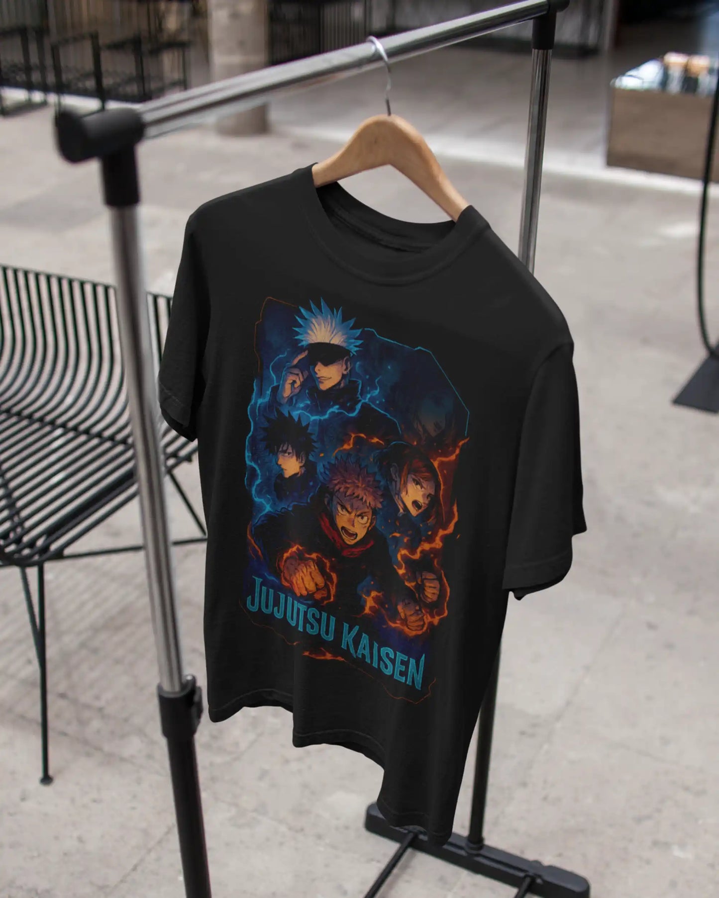 Jujutsu Kaisen Main Characters Premium Multi-Fit T-Shirt | Anime Oversize & Regular | 100% Cotton | 180 GSM | S to 7XL