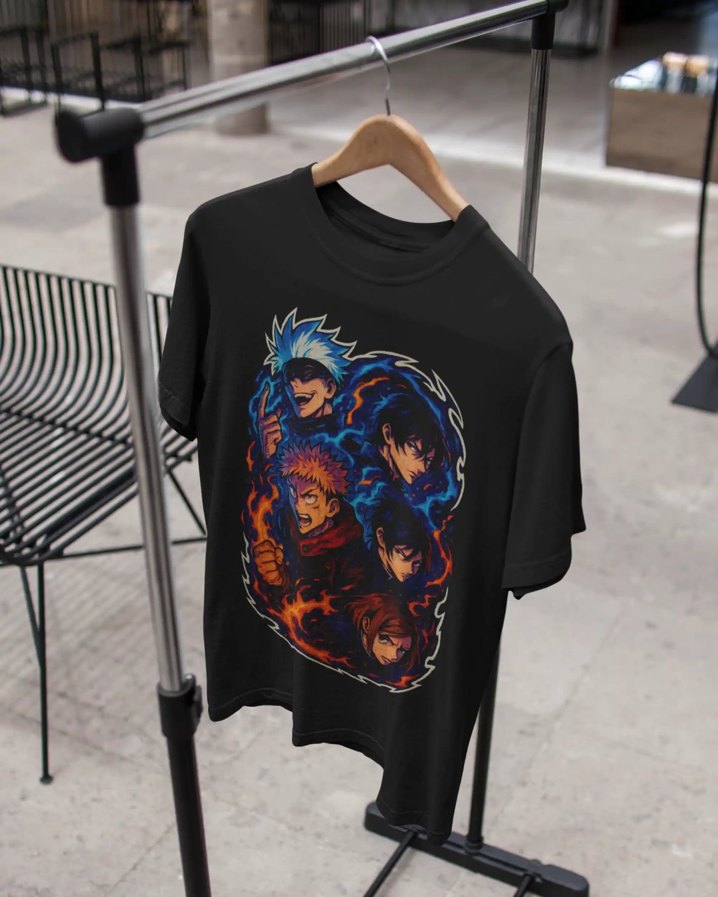 Jujutsu Kaisen Sorcerers Unite Premium Multi-Fit T-Shirt | Anime Oversize & Regular | 100% Cotton | 180 GSM | S to 7XL