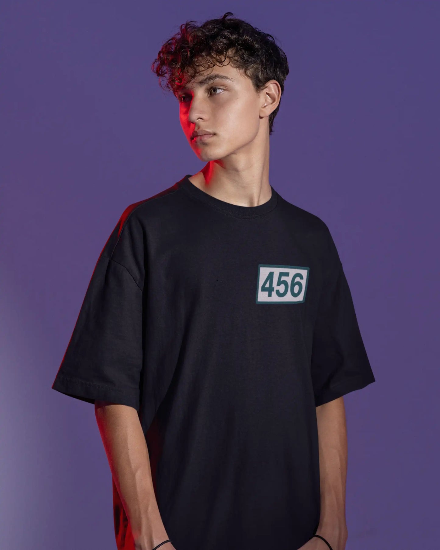 Squid Game Player 456 Oversized T-Shirt | Front & Back Design | Premium 180 GSM