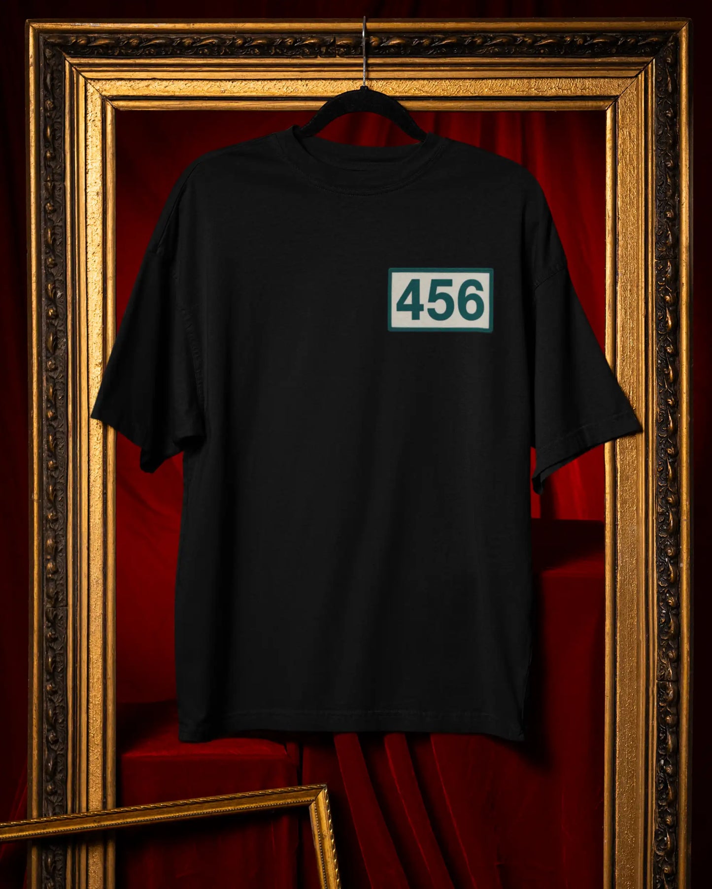 Squid Game Player 456 Oversized T-Shirt | Front & Back Design | Premium 180 GSM