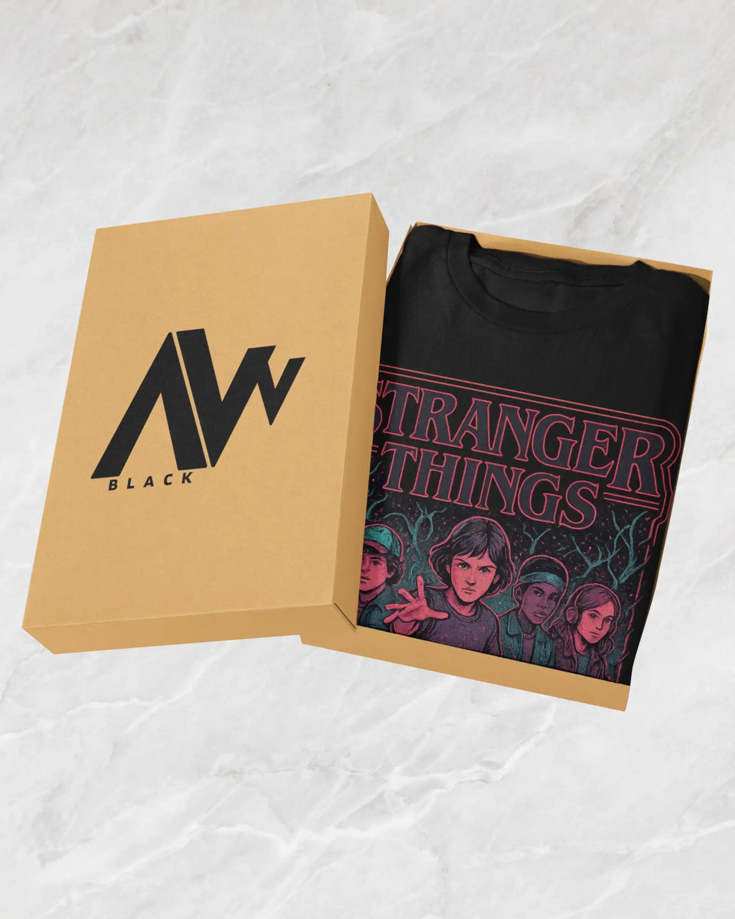 Stranger Things Hawkins Crew T-Shirt | Multi-Fit Premium 180 GSM | S-7XL