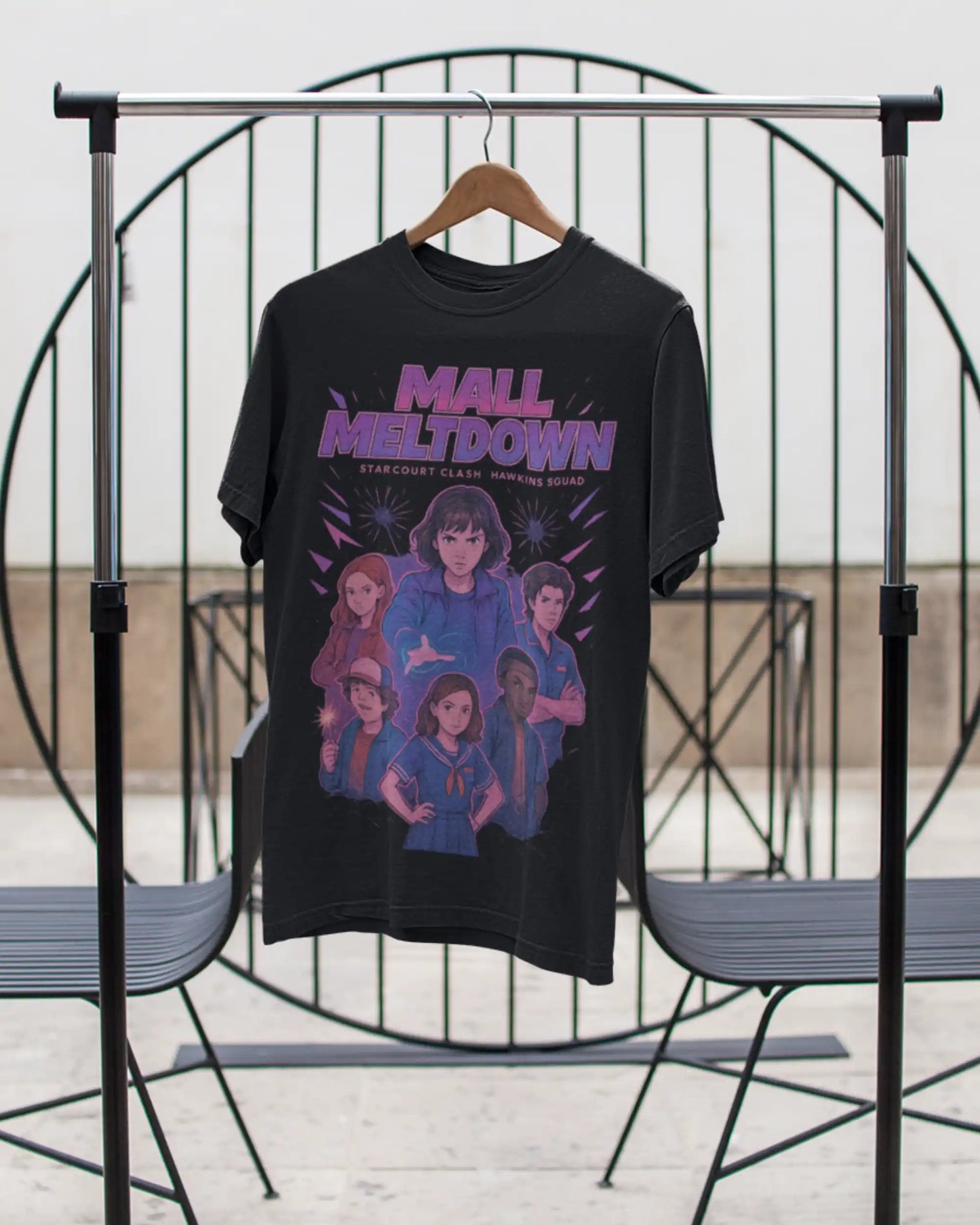 Stranger Things Hawkins Squad T-Shirt | Multi-Fit Premium 180 GSM | S-7XL