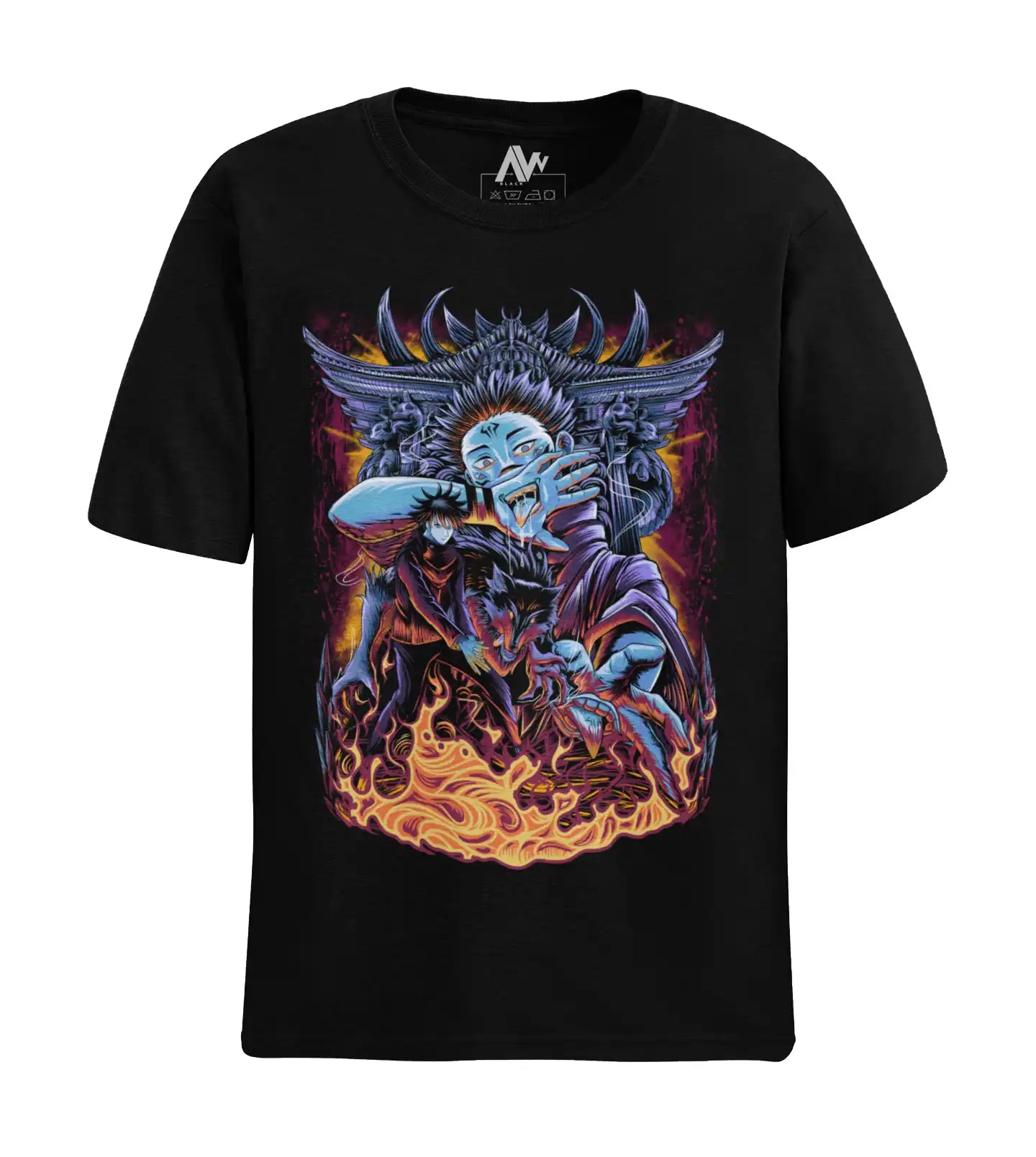 Sukuna & Megumi Jujutsu Kaisen T-Shirt | Multi-Fit Premium 180 GSM | S-7XL