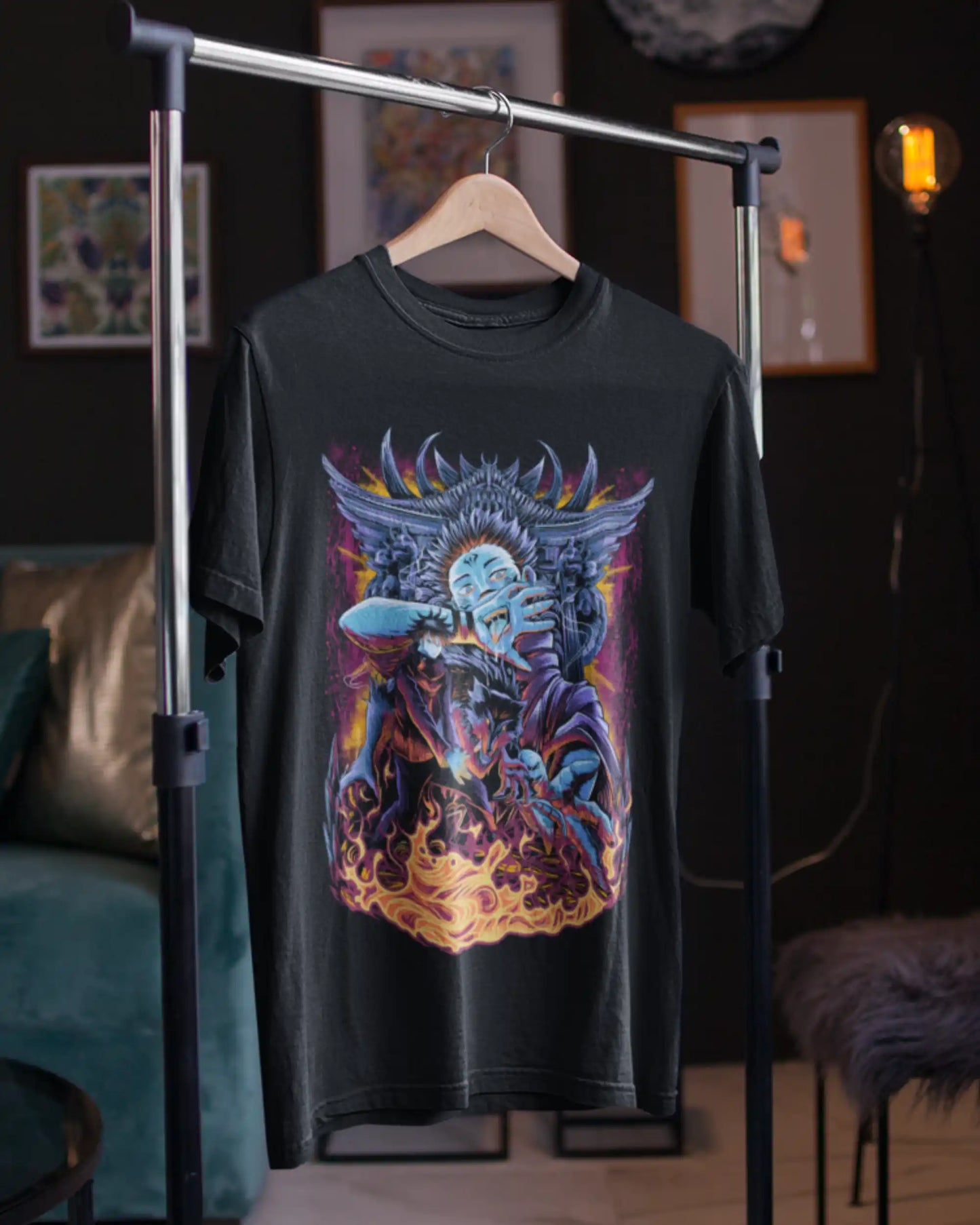 Sukuna & Megumi Jujutsu Kaisen T-Shirt | Multi-Fit Premium 180 GSM | S-7XL