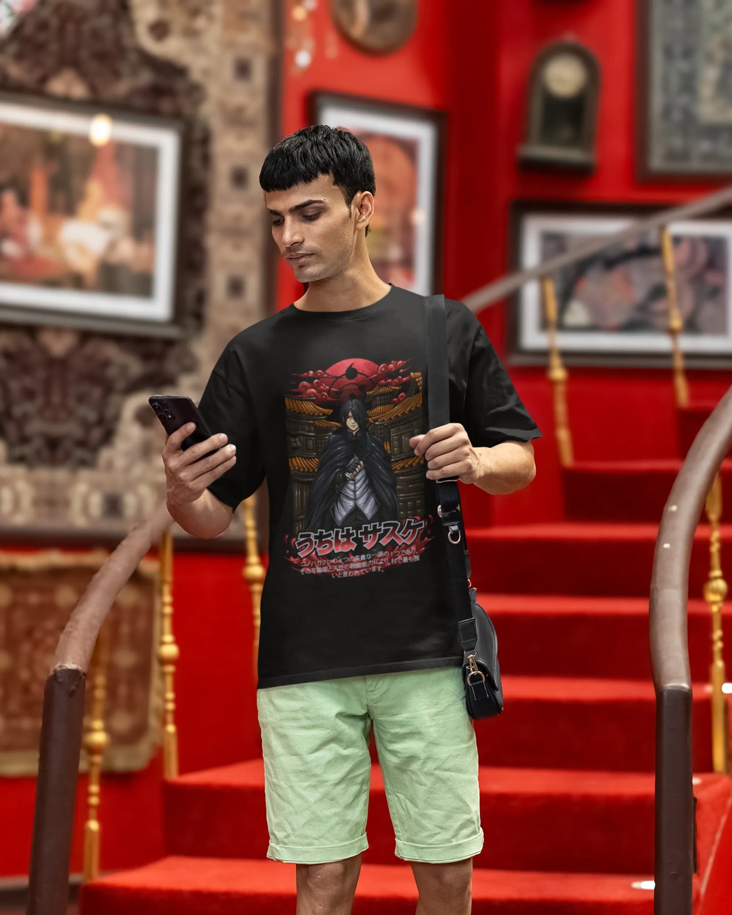 Uchiha’s Vengeance Oversize | Regular Fit | Plus Size Premium Black T-Shirt | S to 7XL