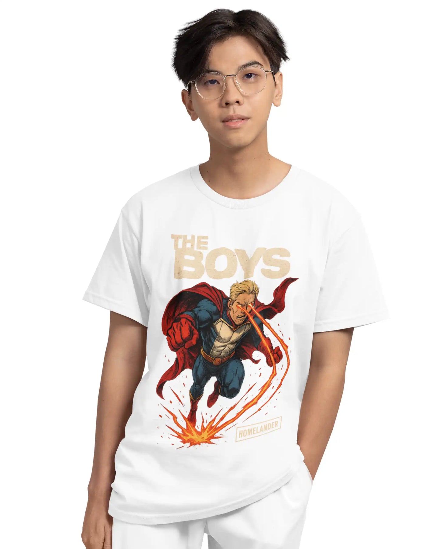 Homelander Plus-Size T-Shirt | 180 GSM The Boys Graphic Tee S–7XL | AWBlack