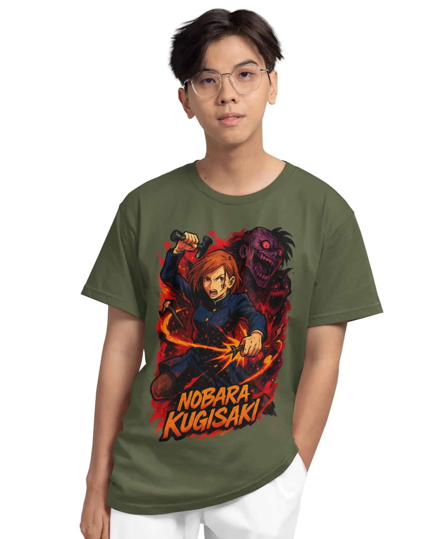Nobara Kugisaki Jujutsu Kaisen T-Shirt | Multi-Fit Premium 180 GSM | S-7XL