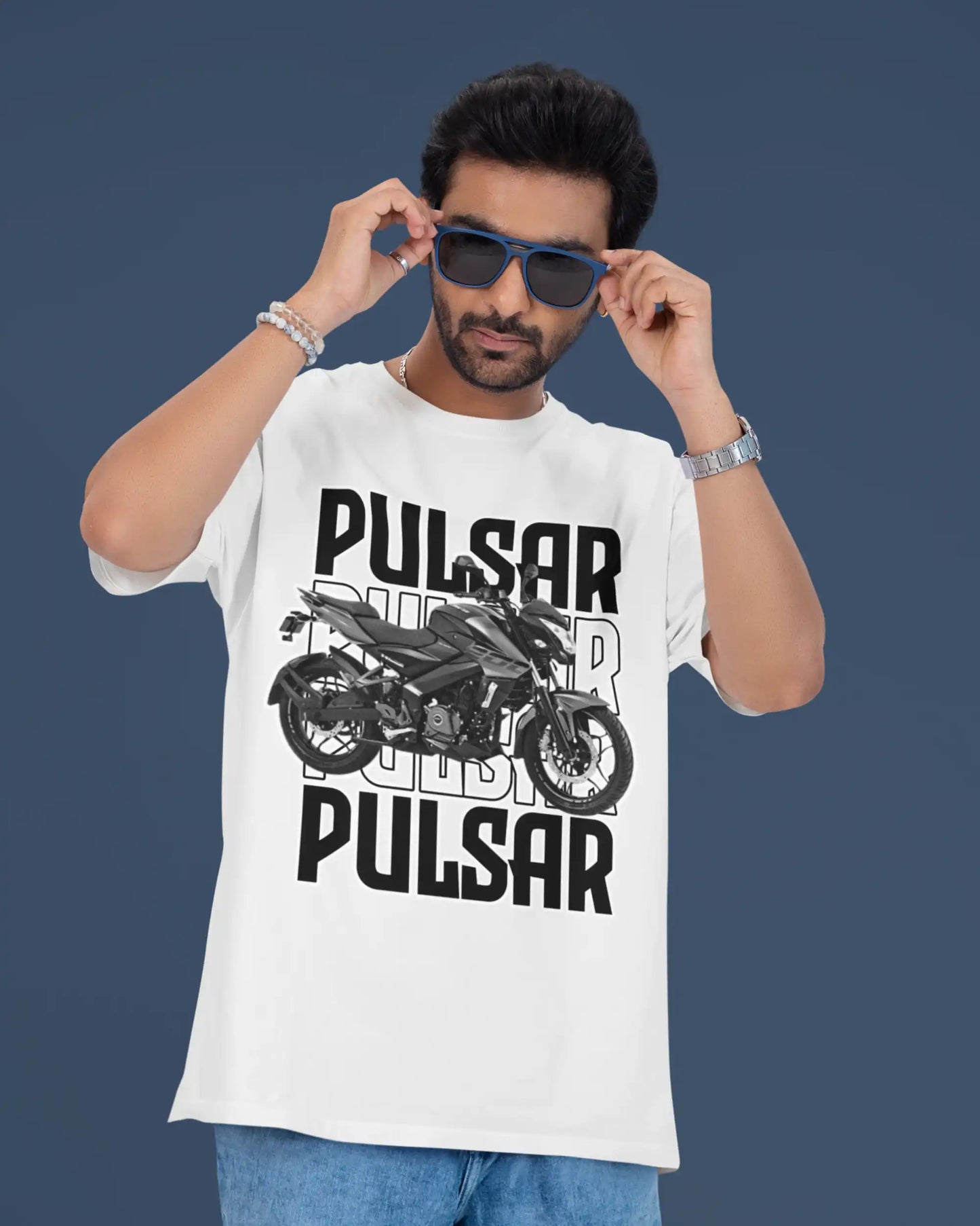 Pulsar NS 200 Motorcycle Multi-Fit T-Shirt | Bike Graphic Tee | Regular, Oversized & Plus Size | 180 GSM | S–7XL