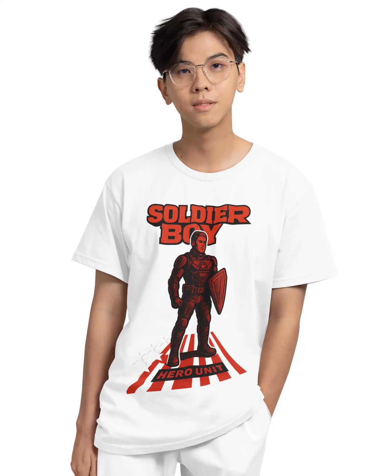 Soldier Boy HERO Edition Plus-Size T-Shirt | 180 GSM The Boys Graphic Tee S–7XL | AWBlack