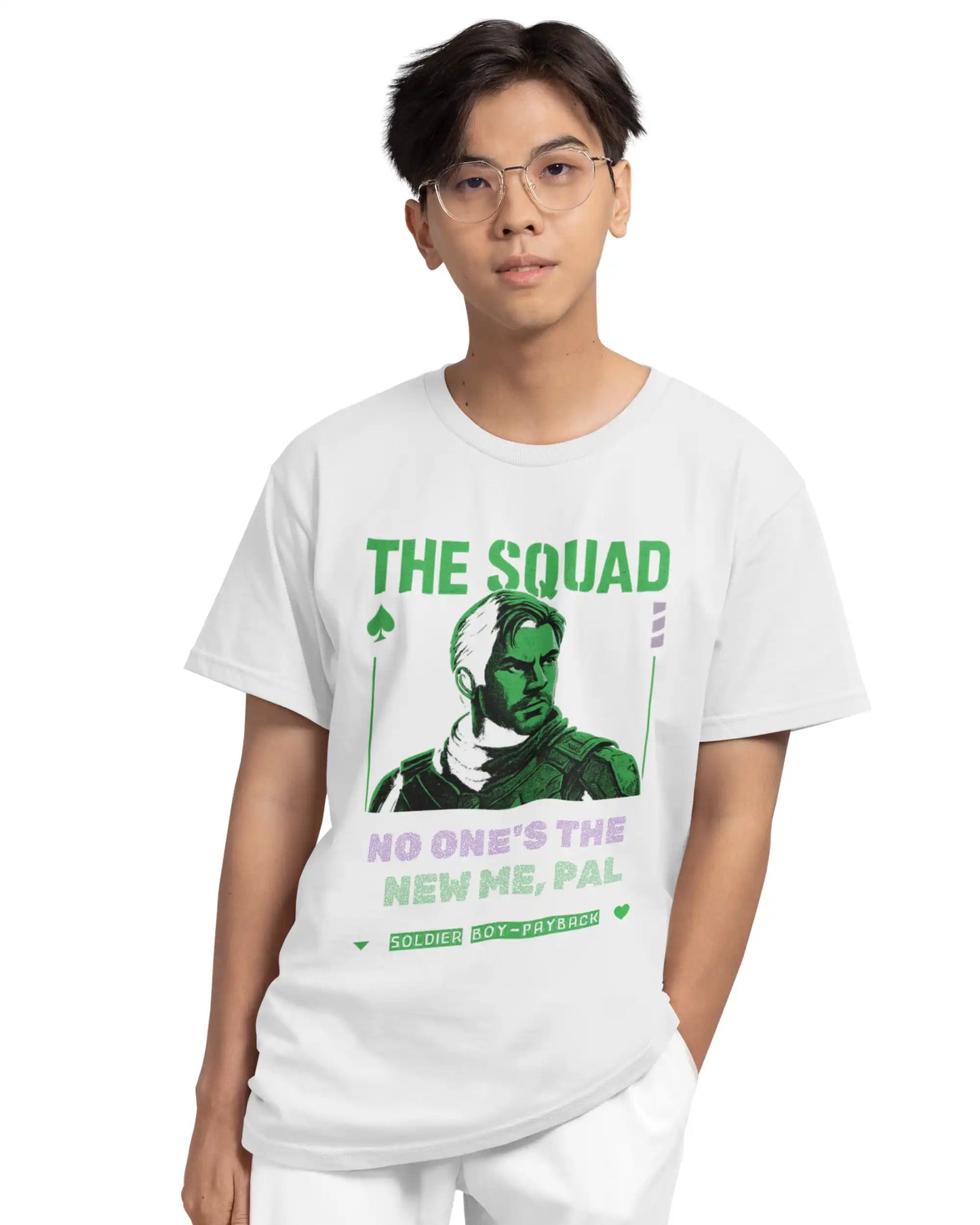 Soldier Boy Plus-Size T-Shirt | 180 GSM The Boys “New Me” Graphic Tee S–7XL | AWBlack