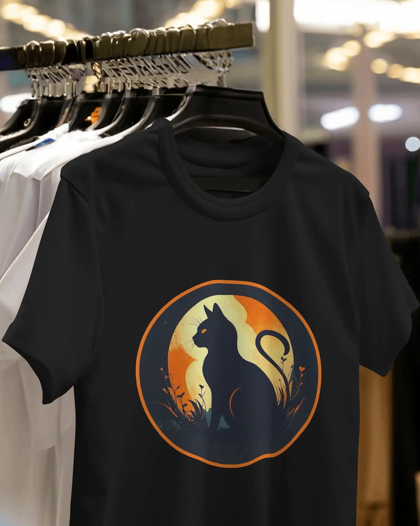 AWBlack mystic-moonlight-cat-premium-tshirt
