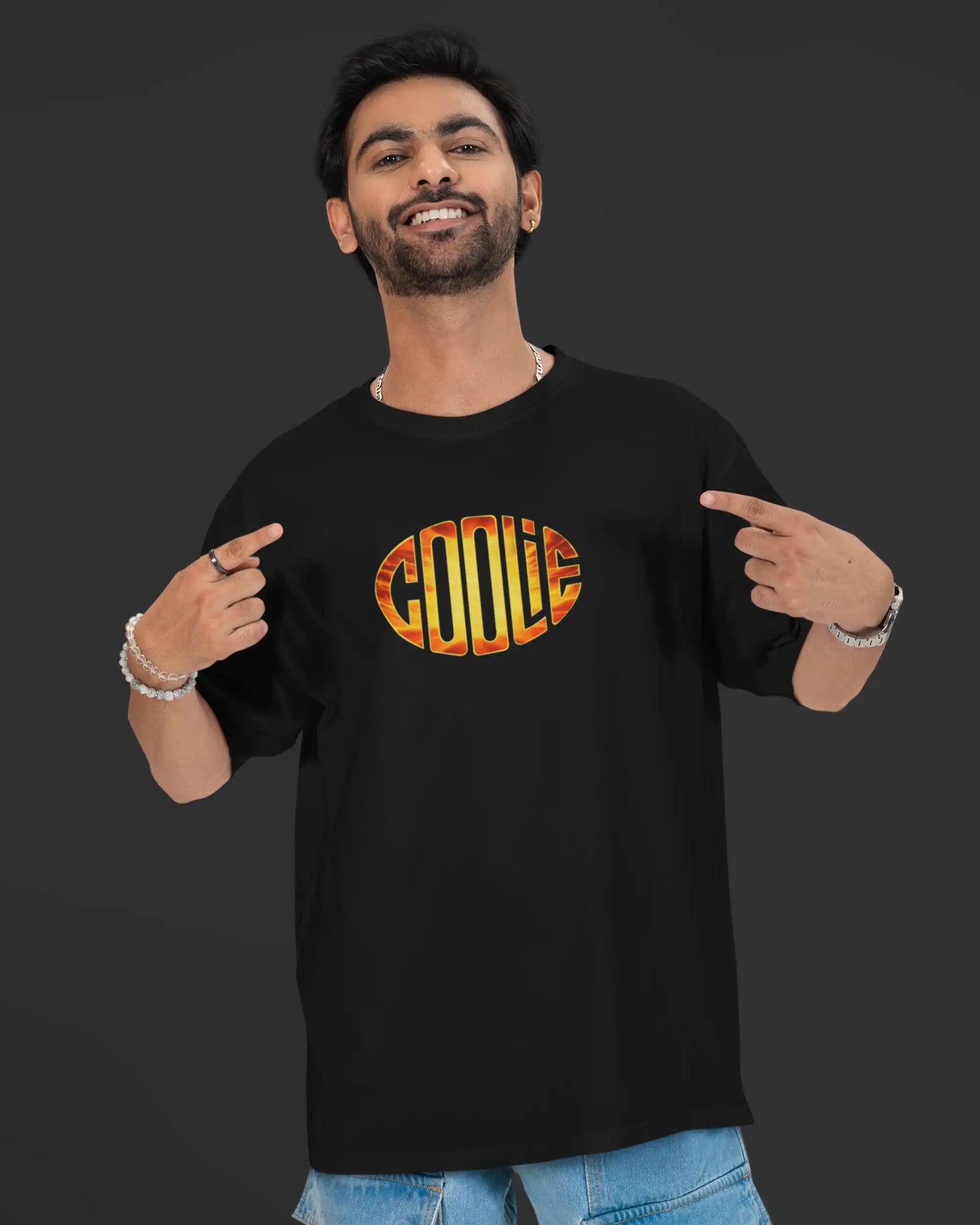 Rajinikanth Power House Coolie Graphic T-Shirt | Thalaivar Tribute | AWBlack Exclusive