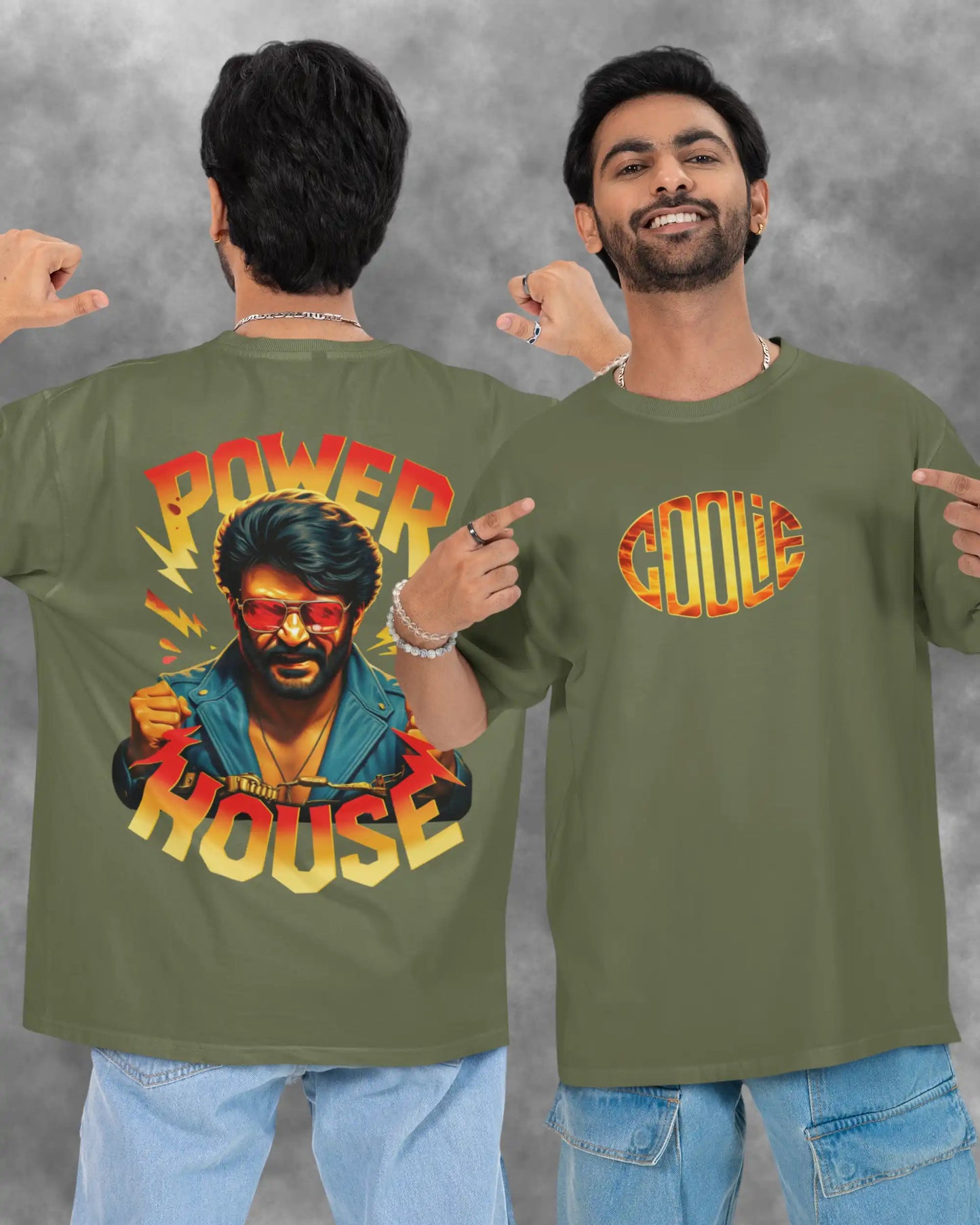 Rajinikanth Power House Coolie Graphic T-Shirt | Thalaivar Tribute | AWBlack Exclusive