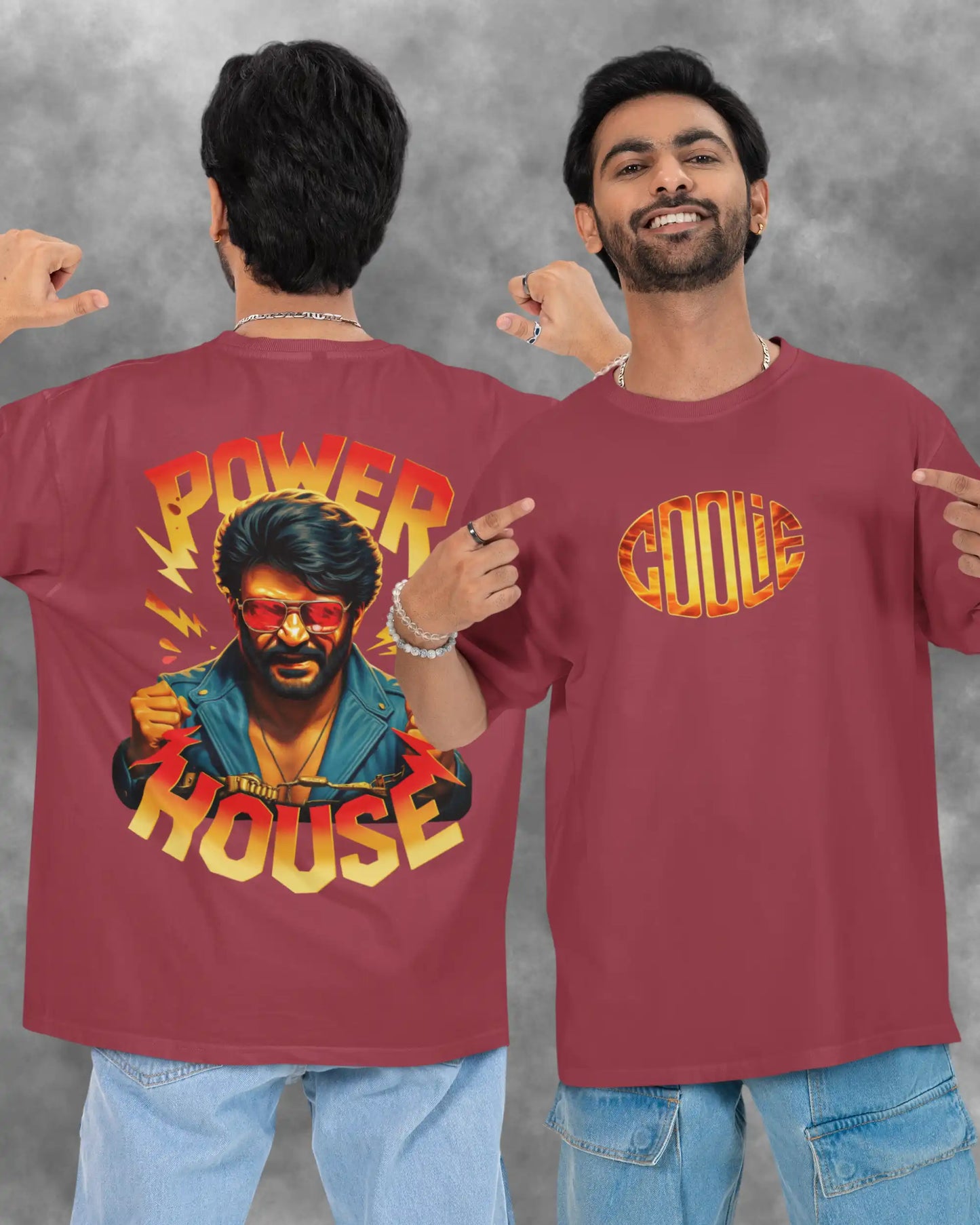 Rajinikanth Power House Coolie Graphic T-Shirt | Thalaivar Tribute | AWBlack Exclusive