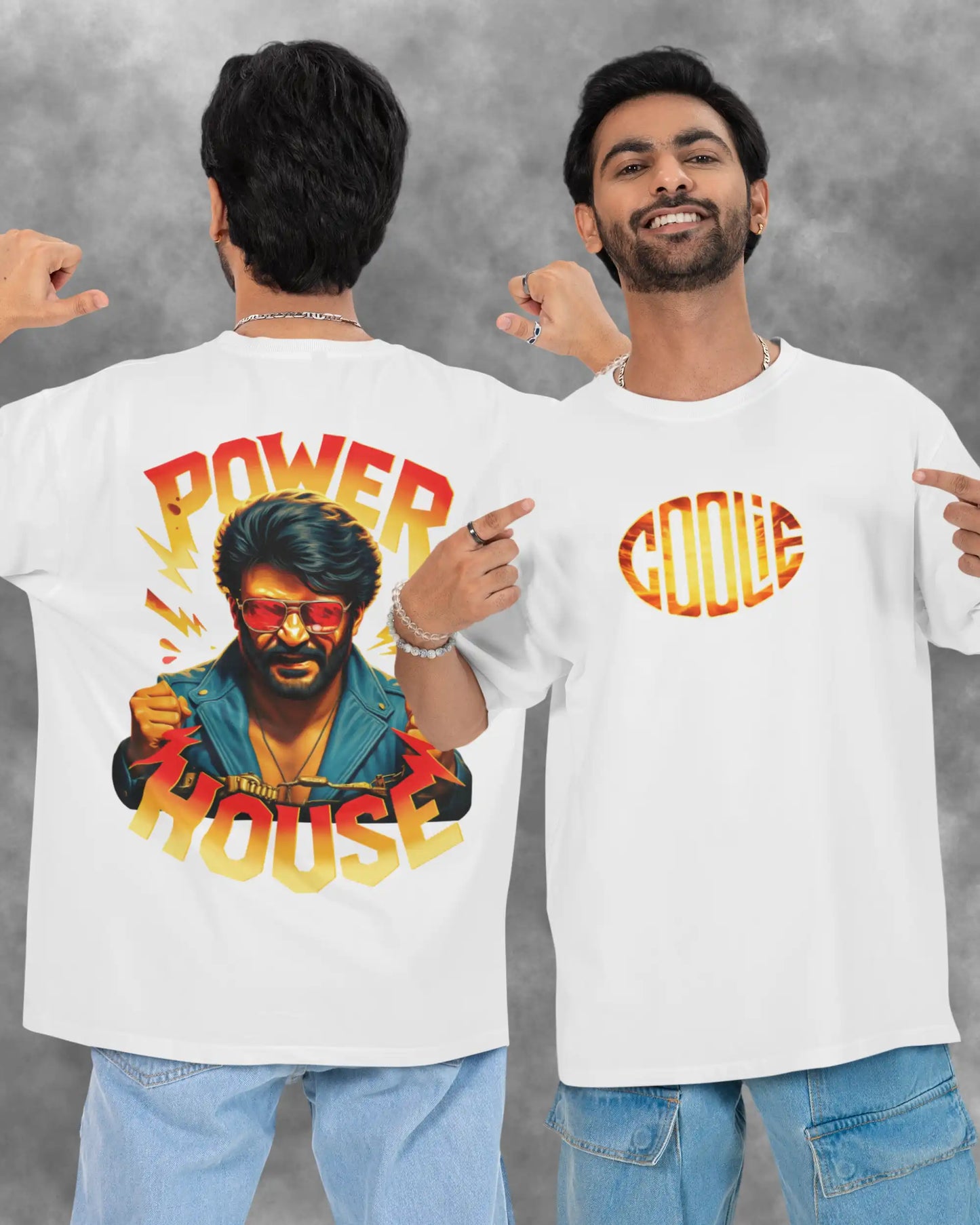 Rajinikanth Power House Coolie Graphic T-Shirt | Thalaivar Tribute | AWBlack Exclusive