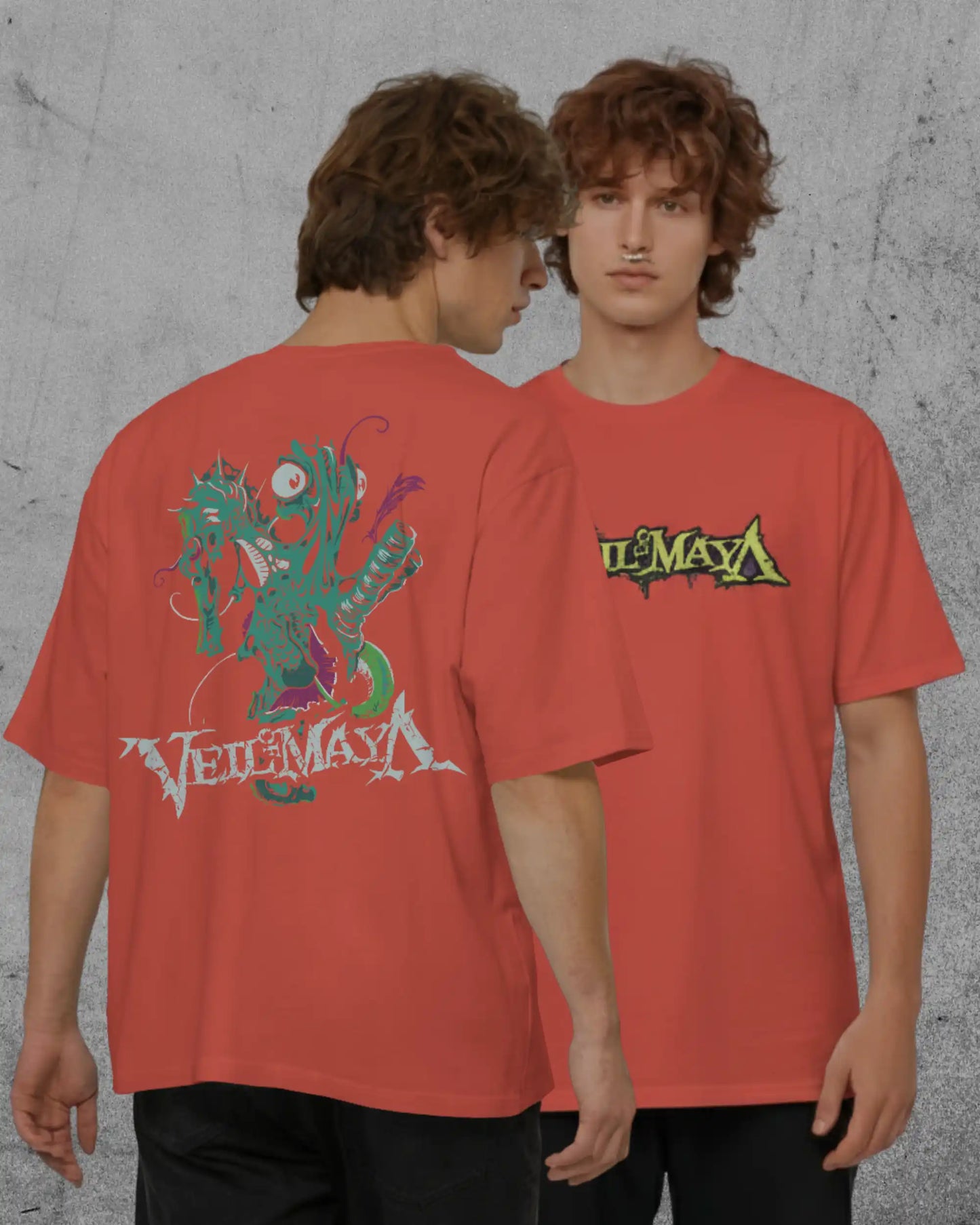 Veil of Maya Oversized T-Shirt | Heavy Metal Rock Band Graphic Tee | 240 GSM Cotton | XS-2XL | AWBlack