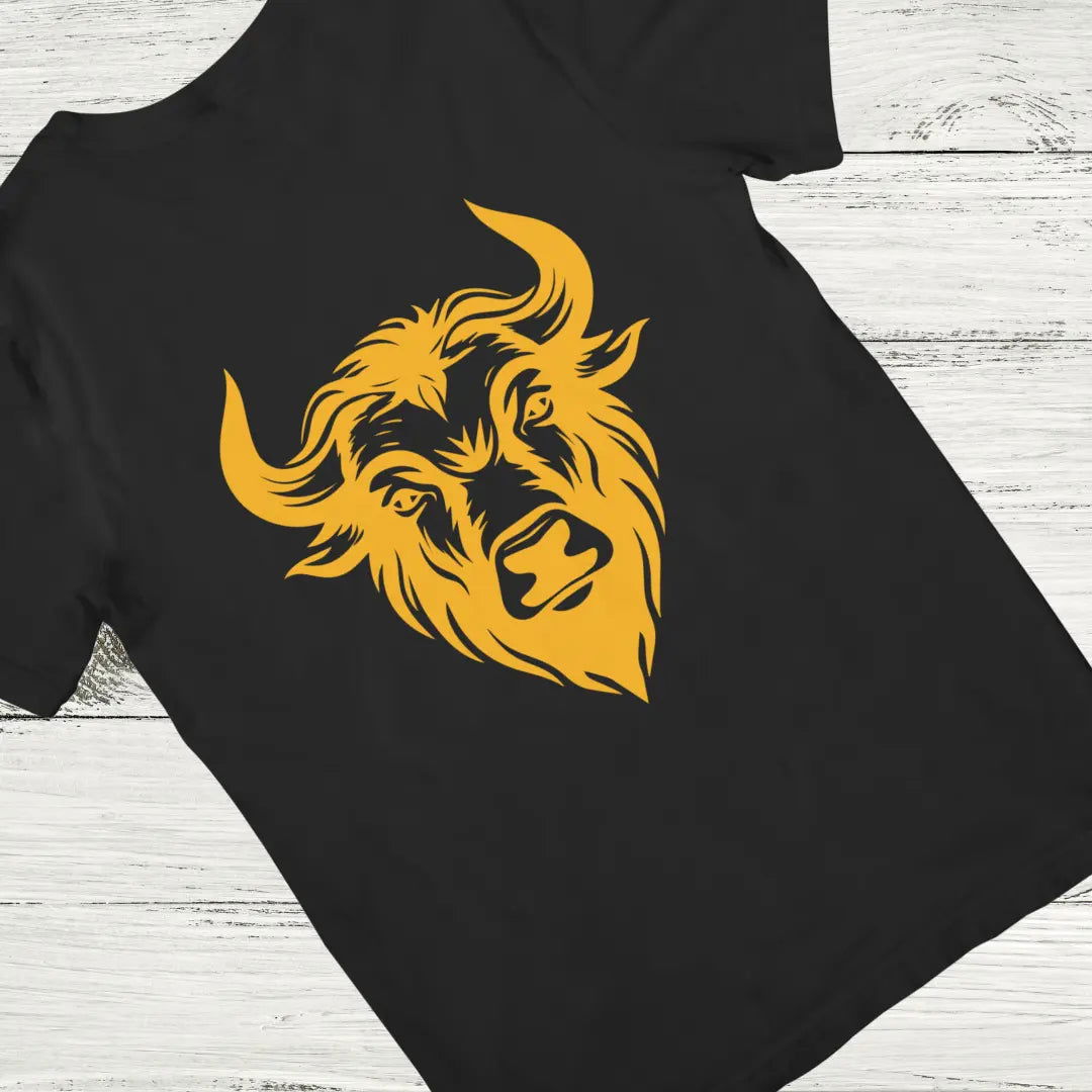 AWBlack plus size tshirt black wild buffalo graphic cotton oversized streetwear fashion India