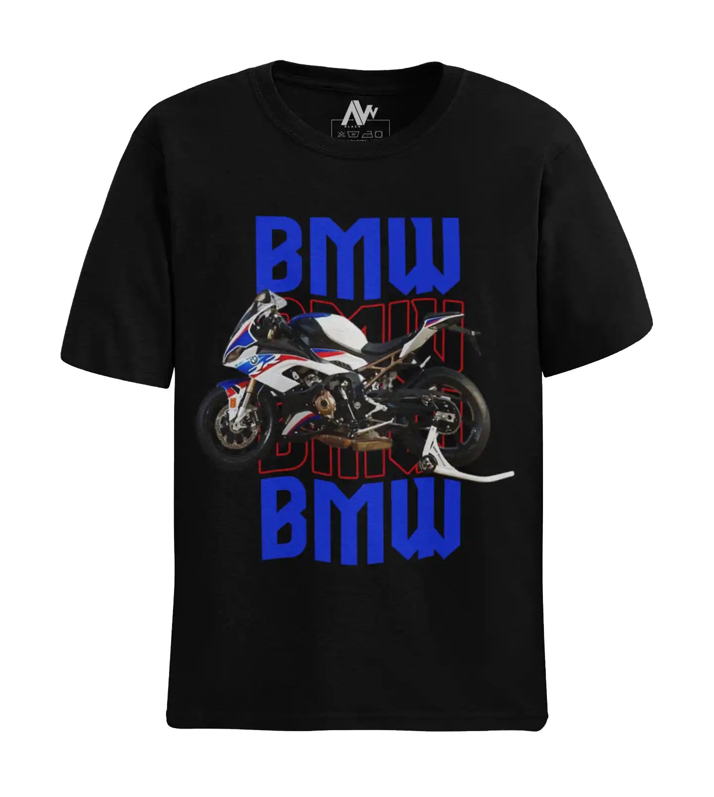 BMW S1000RR White Motorcycle Bike T-Shirt  | Multi-Fit Premium 180 GSM | S-7XL