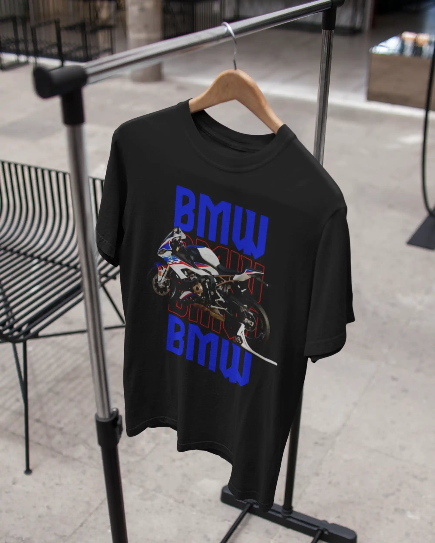 BMW S1000RR White Motorcycle Bike T-Shirt  | Multi-Fit Premium 180 GSM | S-7XL