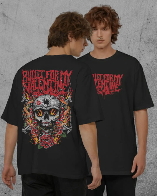 Bullet For My Valentine Oversize Rock Band T-Shirt 240 GSM | Heavy Metal Graphic Tee (XS–2XL Available)