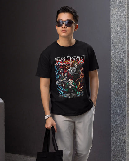 Demon Warrior Trio T-Shirt | Multi-Fit Premium 180 GSM | S-7XL