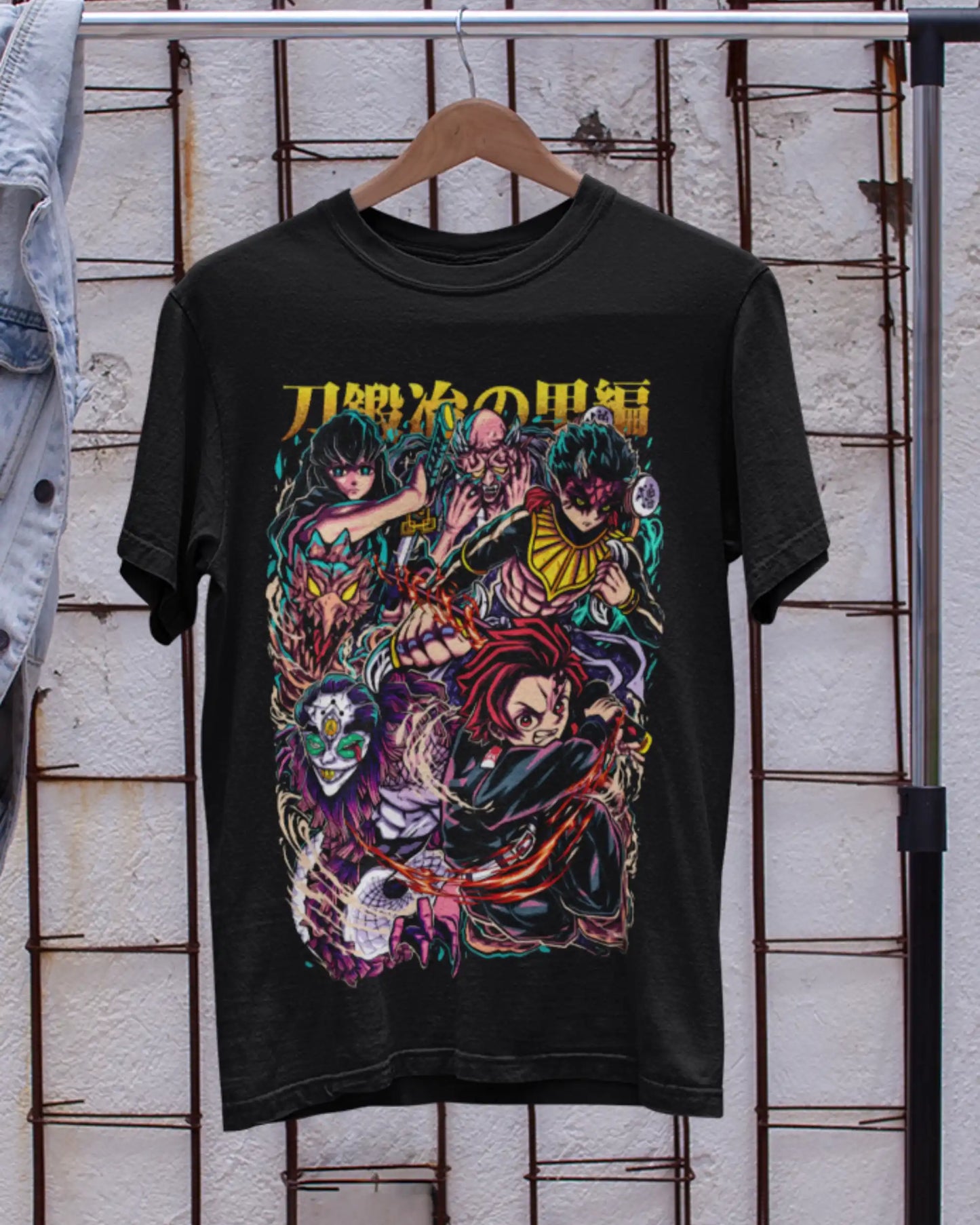 Demon Slayer Tanjiro & Upper Moons T-Shirt | Multi-Fit Premium 180 GSM | S-7XL