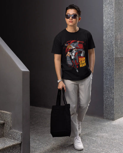 Denji & Power Chainsaw Man T-Shirt | Multi-Fit Premium 180 GSM | S-7XL