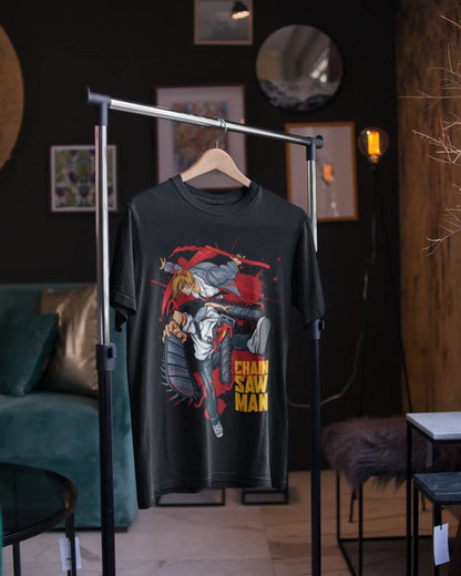 Denji & Power Chainsaw Man T-Shirt | Multi-Fit Premium 180 GSM | S-7XL