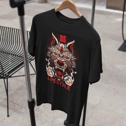 Fierce Wolf Sai T-Shirt | Multi-Fit Premium 180 GSM | S-7XL