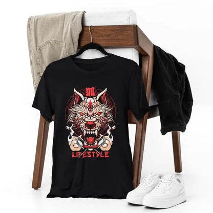Fierce Wolf Sai T-Shirt | Multi-Fit Premium 180 GSM | S-7XL