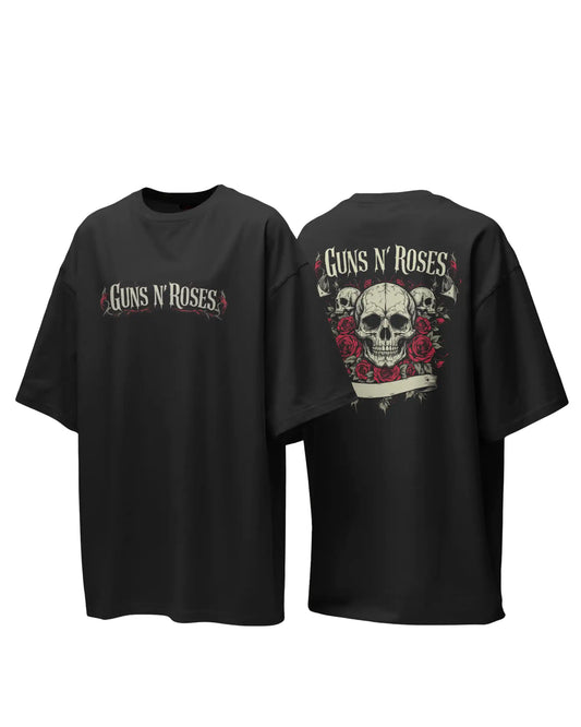 Guns & Roses Oversize T-Shirt 240 GSM – Iconic Music Legends Tee