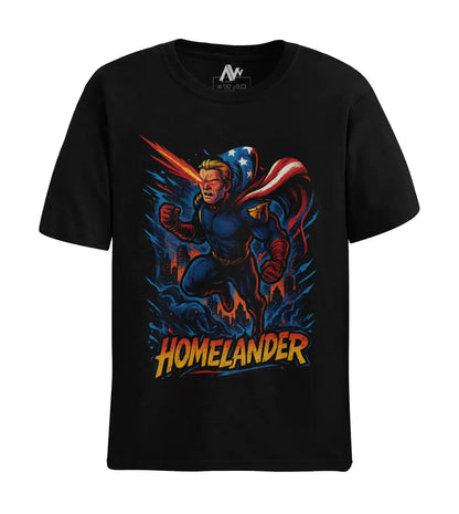 AWBlack homelander-the-boys-superhero-tshirt