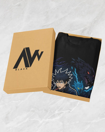 AWBlack jujutsu-kaisen-megumi-fushiguro-divine-shikigami-tshirt