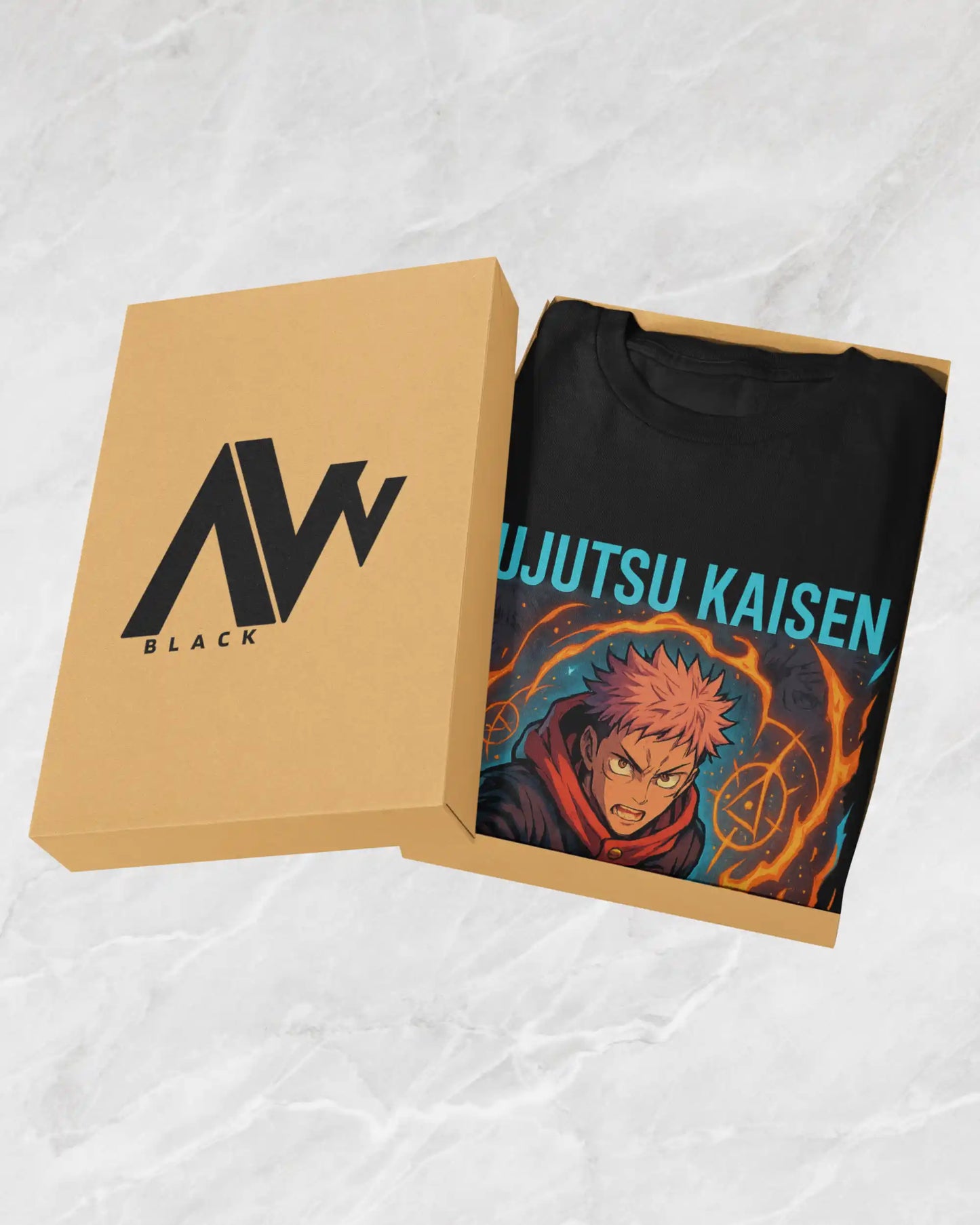 AWBlack jujutsu-kaisen-yuji-itadori-cursed-energy-premium-tshirt
