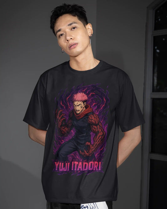 Jujutsu Kaisen Yuji Itadori Sukuna Arm T-Shirt | Multi-Fit Premium 180 GSM | S-7XL
