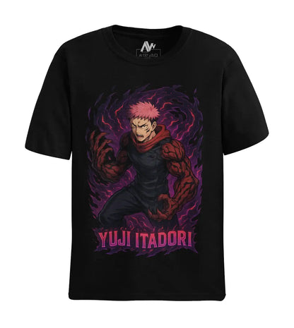 AWBlack jujutsu-kaisen-yuji-itadori-sukuna-arm-tshirt