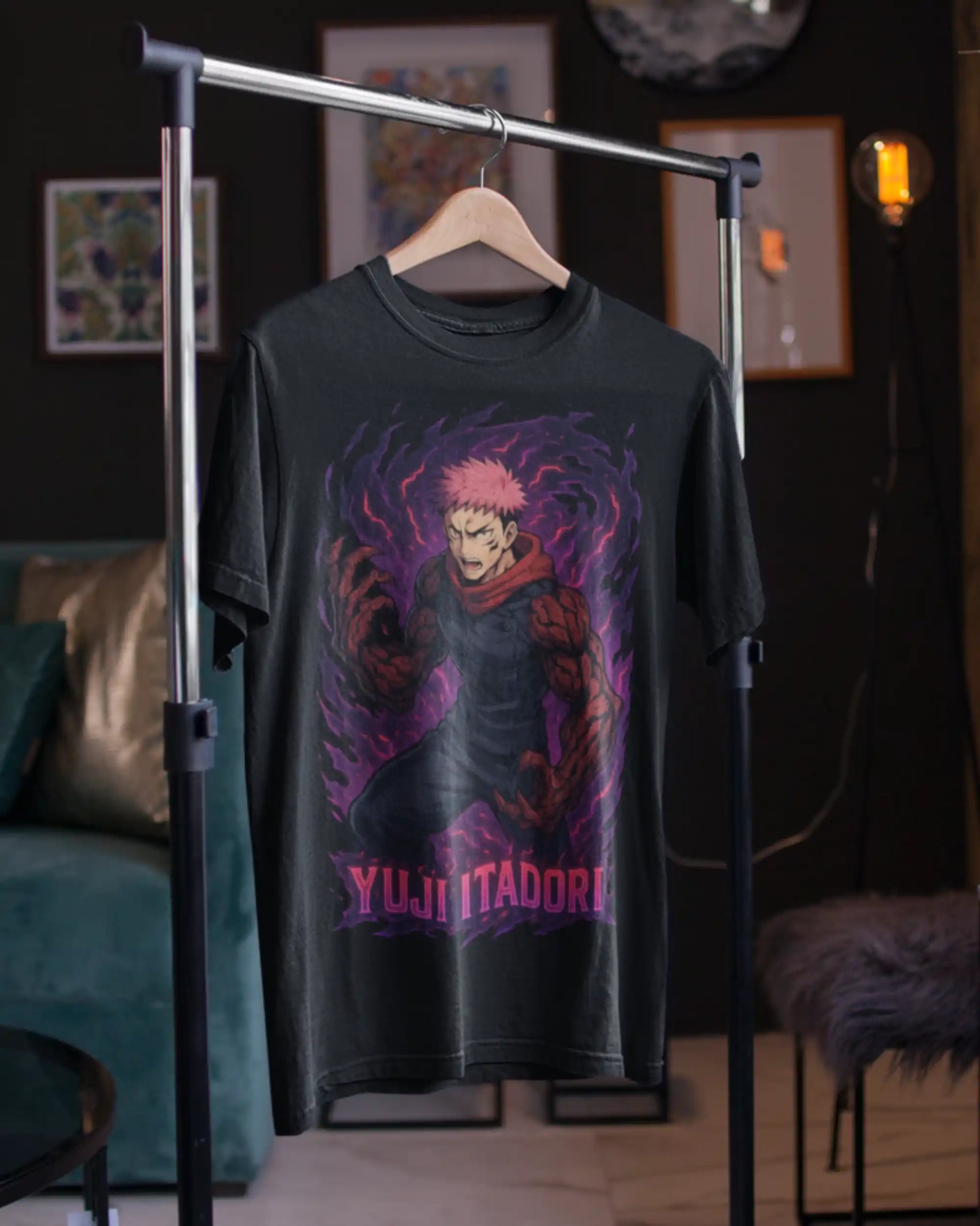 AWBlack jujutsu-kaisen-yuji-itadori-sukuna-arm-tshirt