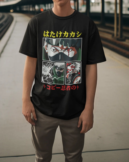 Kakashi Sharingan T-Shirt | Multi-Fit Premium 180 GSM | S-7XL