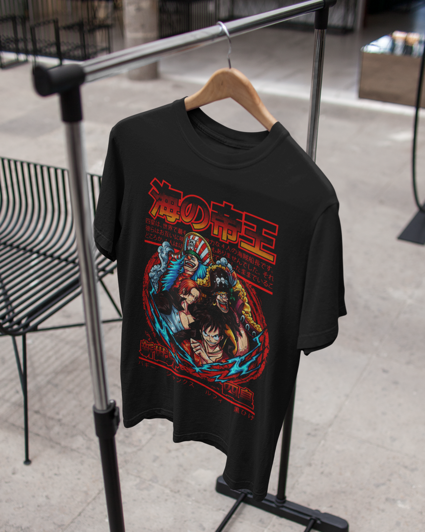 Legends of The Grand Line – One Piece Warriors Edition V2 - Oversize | Regular Fit | Plus Size Premium Black T-Shirt | S to 7XL