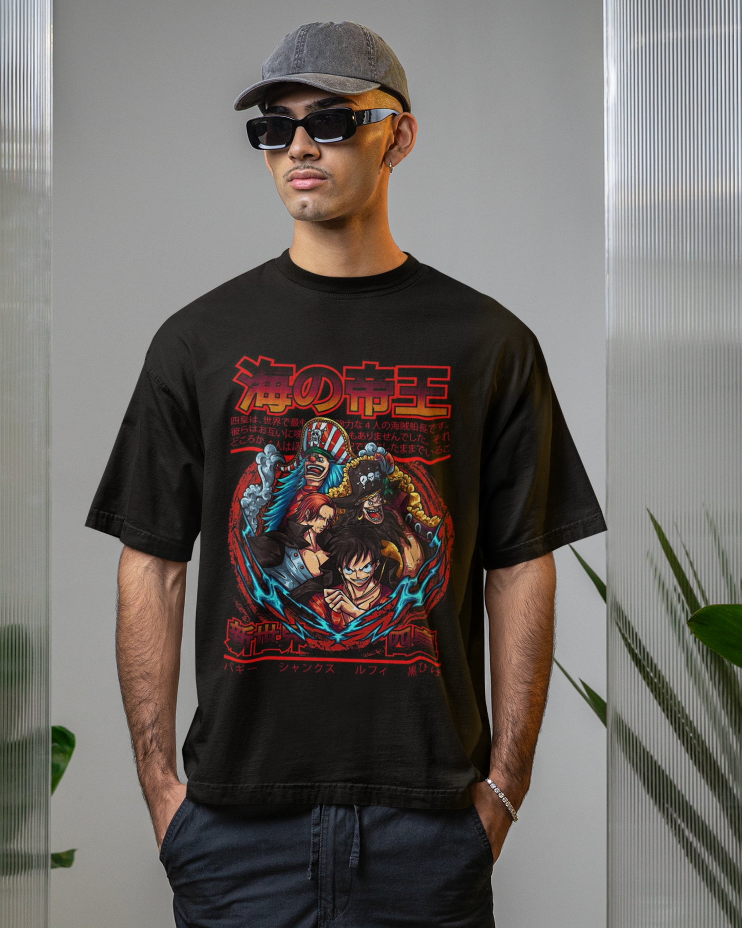 Legends of The Grand Line – One Piece Warriors Edition V2 - Oversize | Regular Fit | Plus Size Premium Black T-Shirt | S to 7XL