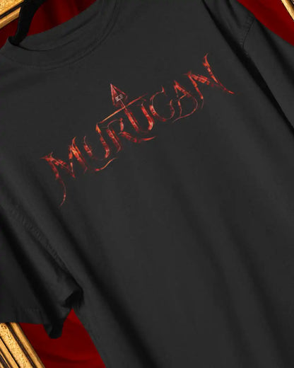 🔥🛕 Lord Murugan Plus-Size T-Shirt – Mythology Graphic Tee | 180 GSM Cotton S–7XL | AWBlack