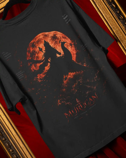 🔥🛕 Lord Murugan Plus-Size T-Shirt – Mythology Graphic Tee | 180 GSM Cotton S–7XL | AWBlack