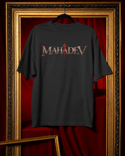 🔥🛕 Lord Shiva Mahadev Plus-Size T-Shirt – Mythology Graphic Tee | 180 GSM Cotton S–7XL | AWBlack