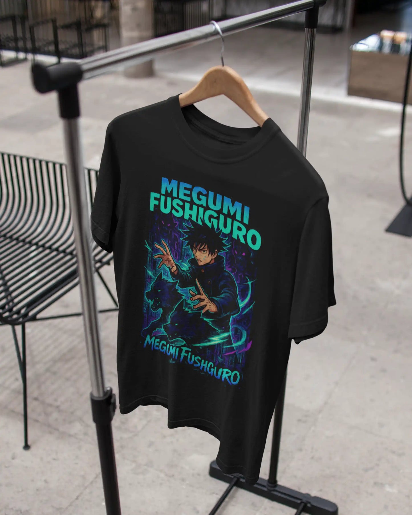 AWBlack megumi-fushiguro-divine-dogs-summon-tshirt