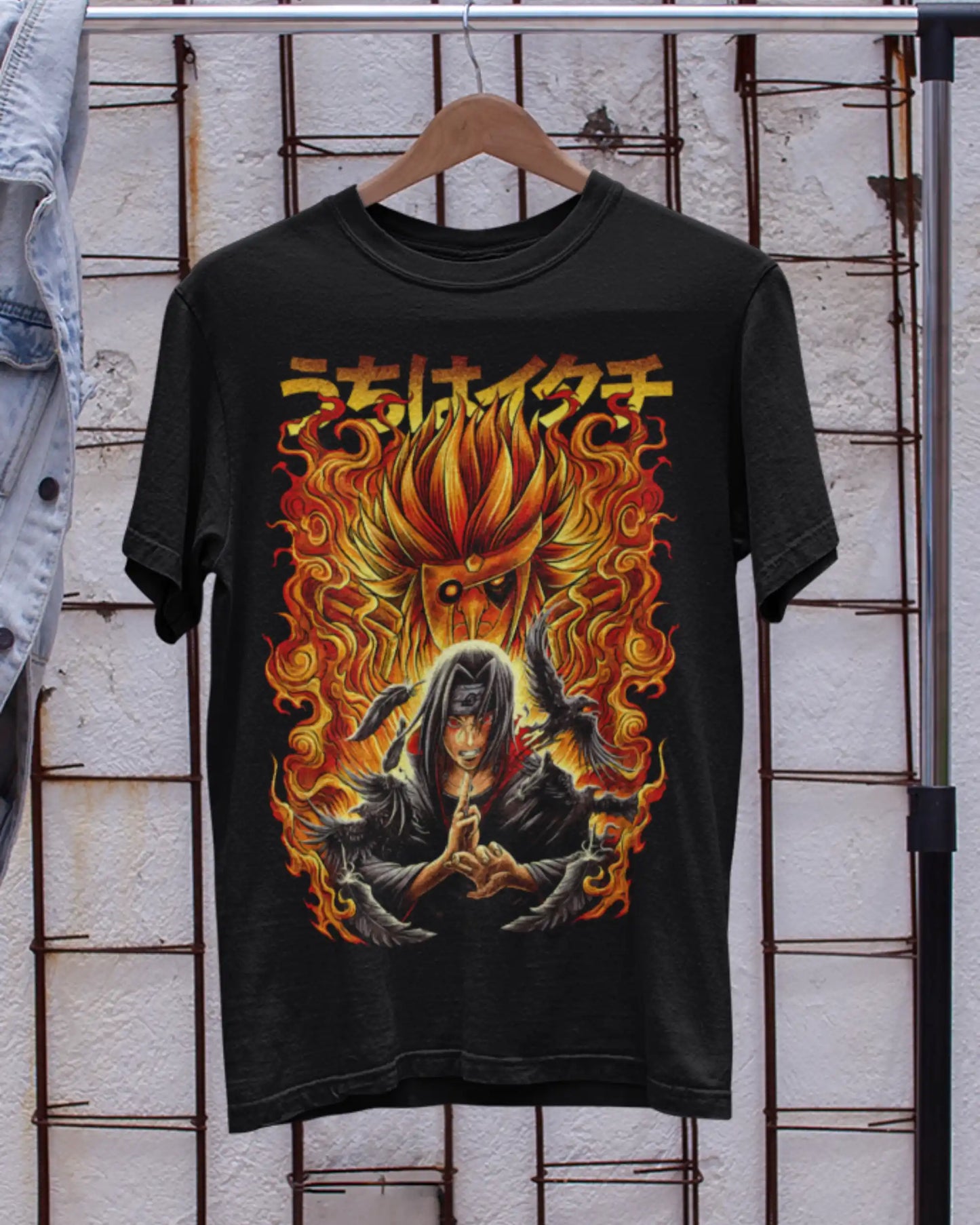 Naruto Itachi Uchiha Susanoo Flame T-Shirt | Multi-Fit Premium 180 GSM | S-7XL
