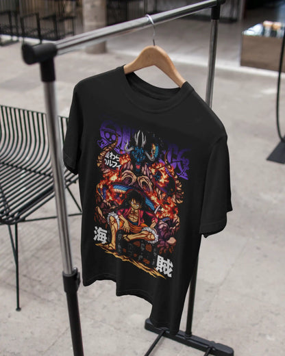 One Piece Luffy vs Kaido T-Shirt | Multi-Fit Premium 180 GSM | S-7XL
