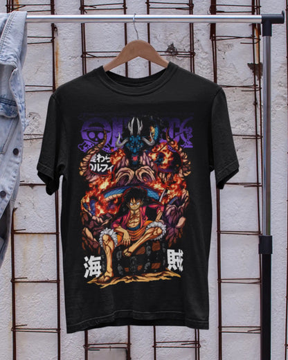 One Piece Luffy vs Kaido T-Shirt | Multi-Fit Premium 180 GSM | S-7XL