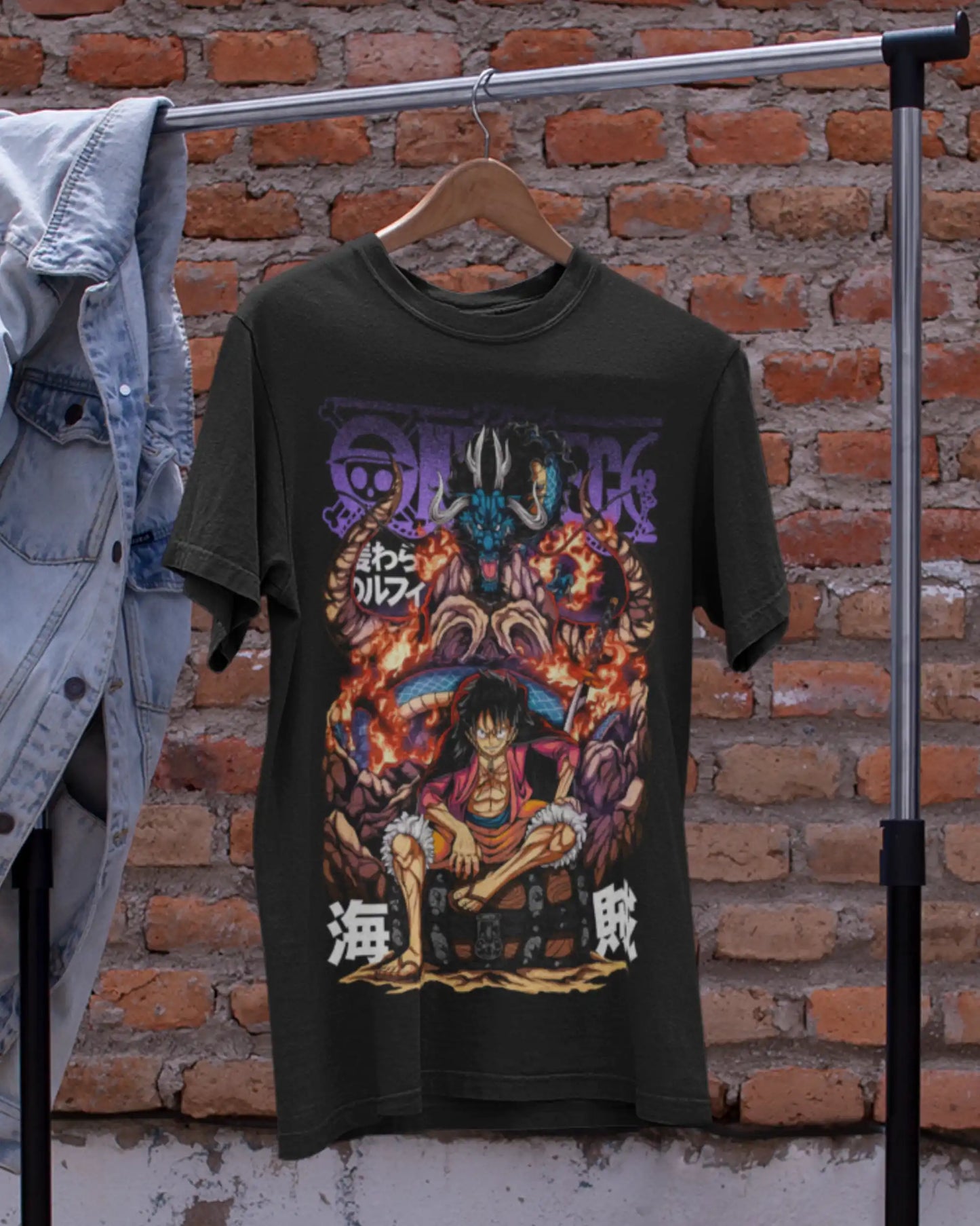 One Piece Luffy vs Kaido T-Shirt | Multi-Fit Premium 180 GSM | S-7XL
