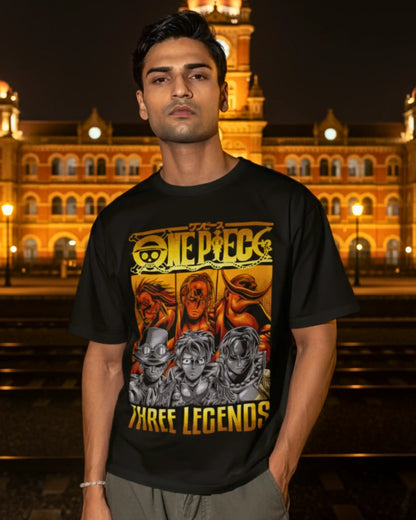 One Piece Three Legends T-Shirt | Multi-Fit Premium 180 GSM | S-7XL