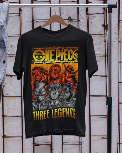 One Piece Three Legends T-Shirt | Multi-Fit Premium 180 GSM | S-7XL